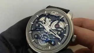 【雙橋雙輪舞】GP芝柏Neo-Bridges鈦金屬自動腕錶