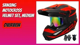REVIEW (2026): SanQing Motocross Helmet Set, Medium. Features