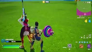 Fortnite - 360 NO SCOPE TRICKSHOT Mammoth Flowberry Shockwave Launch Practice 🔥