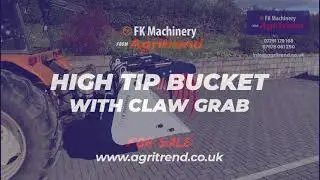Agritrend FK machinery high tip bucket with claw grab