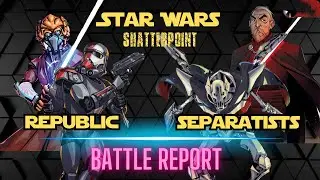 Star Wars Shatterpoint Separatists vs Republic Battle Report S02E41