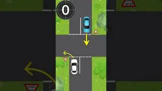 Who Should Go First? #car #driving #car #learn #givewaysign