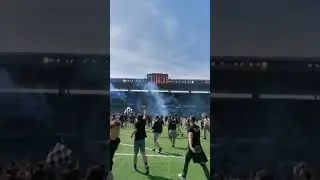 calcio festeggiamenti coppa Svizzera #calcio #fclugano #svizzera #ultras #invasione