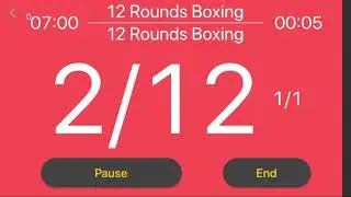 12 rounds (3 minutes x 1 minute rest) boxing timer by Interval Timer: Custom Workout app