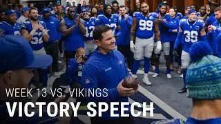 Head Coach Mike Macdonald's Postgame Victory Speech After The 26-0 Win vs. The Vikings in Week 13