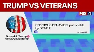Trump accuses veteran lawmakers of sedition punishable by death