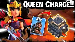 TH9 Queen Charge Hog Rider Attack Strategy 2023 | TH9 War Attack Strategy Clash of Clans - COC