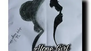 How to draw pencil drawing Sad Alone Girl & Sad Alone Boy - step by step #drawingtricks #beginners