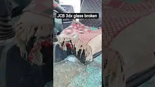 New JCB 3dx glass broken #trendingshorts #automobile #constructionequipment #jcb #viralvideo #shorts