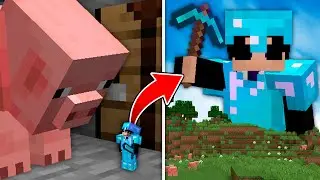 Minecraft pero Puedo CONTROLAR MI TAMAÑO... 📈📉