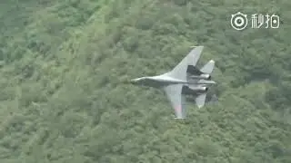 Watch as Chinese J-11 fighter jets demonstrate hedgehopping capability during training