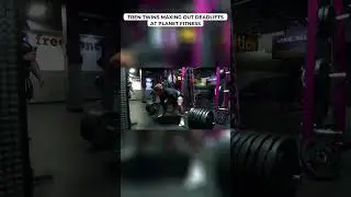 Tren Twins maxing out on deadlifts in planet fitness