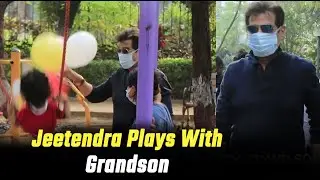 Evergreen Jeetendra Plays With His Grandson In Park