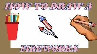 How to draw fireworks step by step