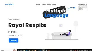 How to create multi language website in HTML CSS JavaScript || Multi language website