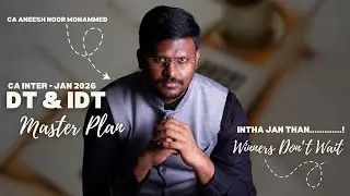 CA INTER - TAXATION - 1.5 DAYS PREPARATION STRATEGY - JAN 2026 - CA ANM SIR