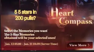 GETTING FIVE 5 STARS IN 200 PULLS? (Heart Compass Love & Deepspace)