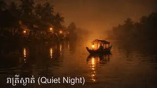 រាត្រីស្ងាត់ (Quiet Night) &ndash; Khmer Golden Era Instrumental | Nostalgic Cambodian Music