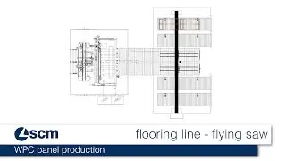 SCM Flooring line - Flying saw
