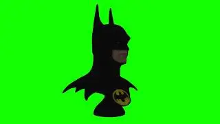 4K Green Screen Free - BATMAN BUST