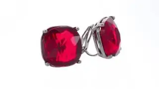 LAUREN Ralph Lauren - Hide and Chic Faceted Stone Clip Earrings SKU: