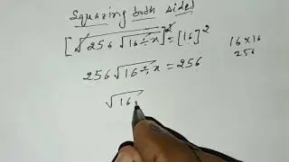Simplify √256/16+ ? = 16 | Square Root and  Cube Root |Navodaya Class | Fifth | Entrance Exam |
