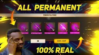 FREE FIRE  PERMANENT GUN SKIN TRICK ONLY 5 CREATE | HOW TO GET PERMANENT Gun Skin Free Fire Hindi
