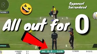 All Out for 0 🤣 Target - 1 | Real Cricket 20 Bowling trick | Real Cricket 20