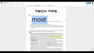 Formatting Text in Google Docs