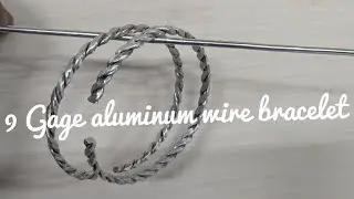 9 gauge aluminum wire bracelet.