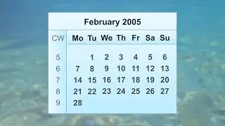 February 2005 Calendar