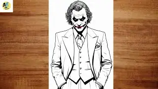 How To Draw The Joker | Easy Joker Drawing for Kids & Beginners |simple anime drawing for beginners