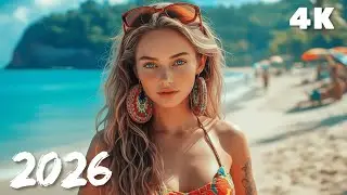 Summer Coastal Drift 🌊 Chill Summer Deep House Tropical 4K UHD 2026 | Blue Shore Beats