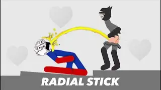 Best Falls | Stickman Dismounting compilation of funny moments RADIAL STICK #750