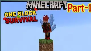 MINECRAFT ONE BLOCK SURVIVAL SERESE PART 1 |RDX GAMER 1|