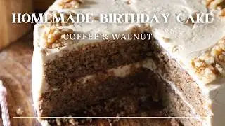 Coffee and Walnut Cake Recipe from Scratch | Perfect Birthday Bake!