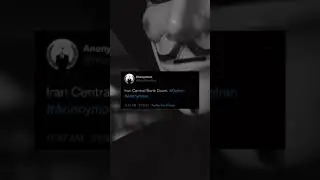 Iran central bank down by Anonymous #anonymous #hacker