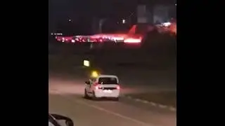 Azimuth Airline flight 5051 Engine catch fire after landing at Antalya Airport