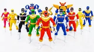 Power Rangers Space vs Zeo ~! Робот Рейнджерс Супергерои Игрушка Притворись Play ~!