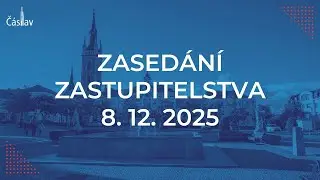 🗣 Zasedání zastupitelstva města Čáslav | 8. 12. 2025 | 17:00 |