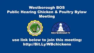 Westborough Board of Selectmen - Public Hearing LIVE STREAM March 4, 2021