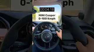 MINI Cooper SE Electric 2024 Acceleration Test from 0-100 kmph #minicooper #cars