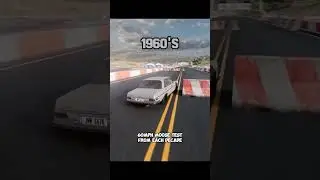 old car crash test 😱#car #testing #crash