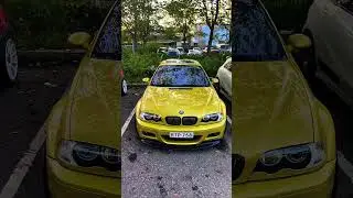 🔥M3 e46 Phoenix Yellow @ vantaa cruising