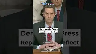 Sen. Tom Cotton ignores Signal leak - Asks about migrants instead