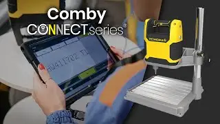 Comby - Connect.series: tablet-controlled mixed dot peen marking machine.