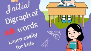 Sh words/ initial digraph of sh words/English vocabulary/ learn easily with pictures for kids/