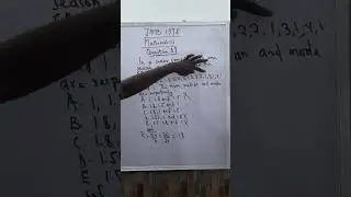 Question 27 | 1978 JAMB | Mathematics 
