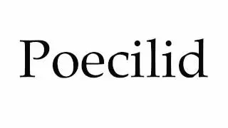 How to Pronounce Poecilid