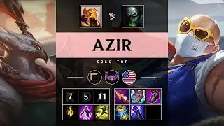 Azir Top vs Urgot - NA Master Patch 25.13